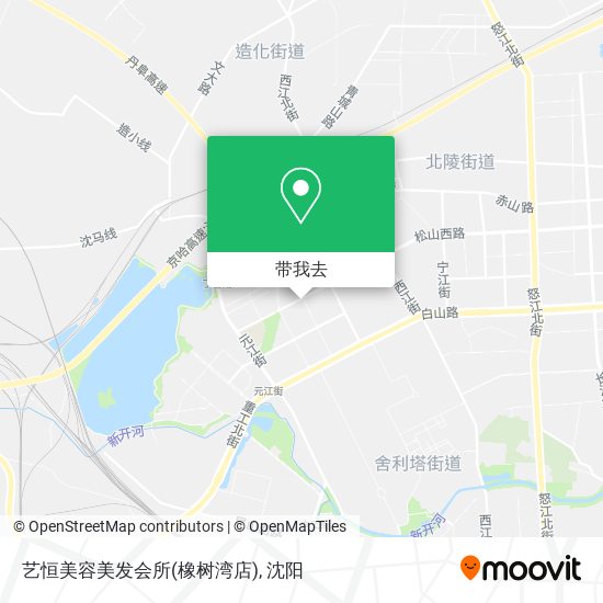 艺恒美容美发会所(橡树湾店)地图