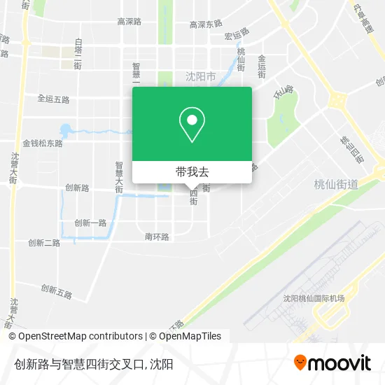 创新路与智慧四街交叉口地图