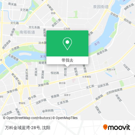 万科金域蓝湾-28号地图