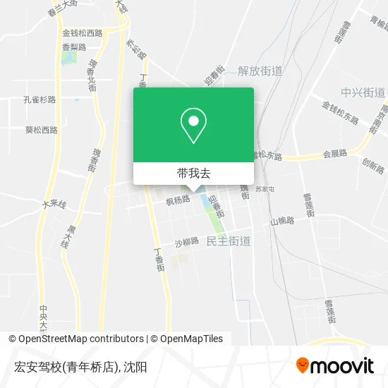 宏安驾校(青年桥店)地图