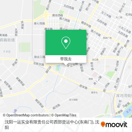沈阳一运实业有限责任公司西部货运中心(东南门)地图