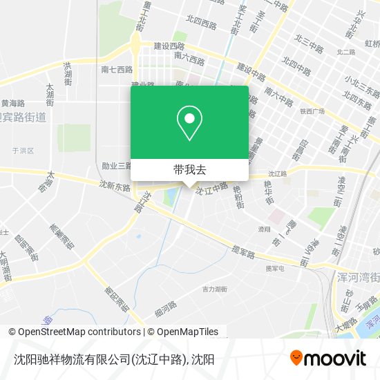 沈阳驰祥物流有限公司(沈辽中路)地图