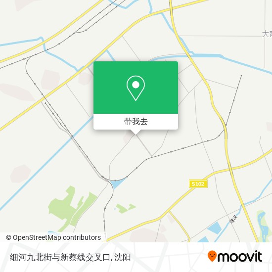 细河九北街与新蔡线交叉口地图
