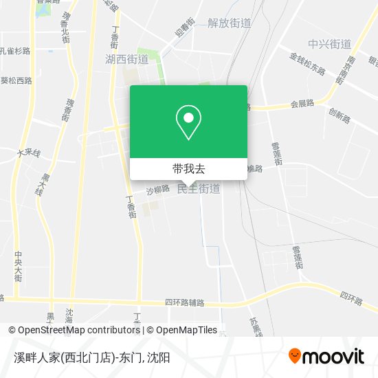 溪畔人家(西北门店)-东门地图