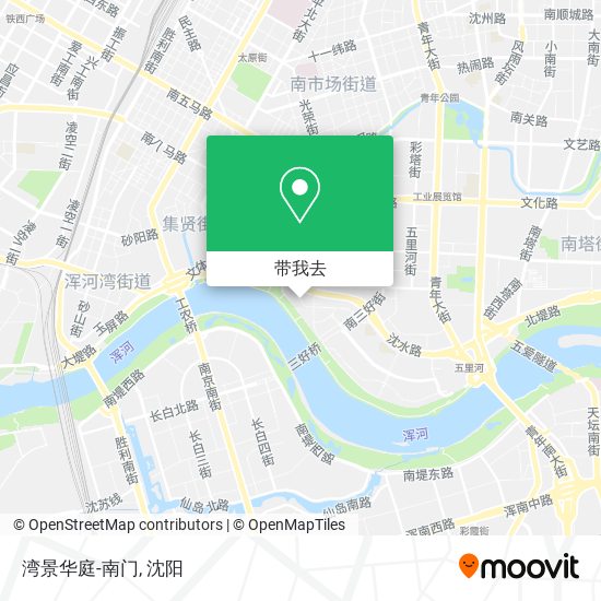 湾景华庭-南门地图