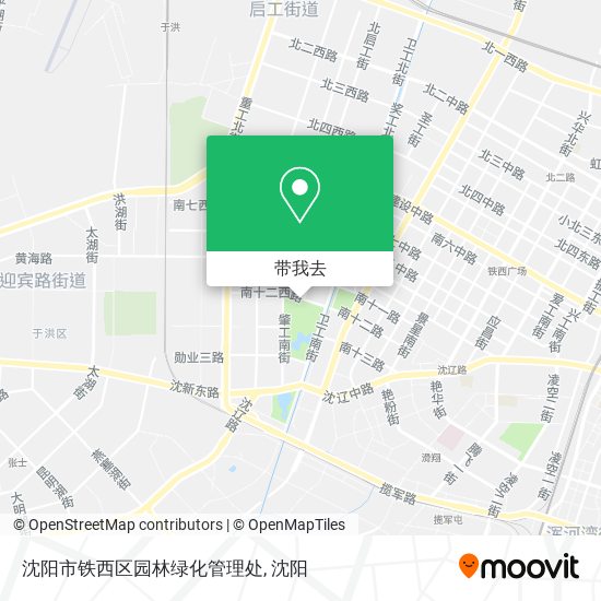 沈阳市铁西区园林绿化管理处地图