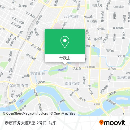 泰宸商务大厦B座-2号门地图