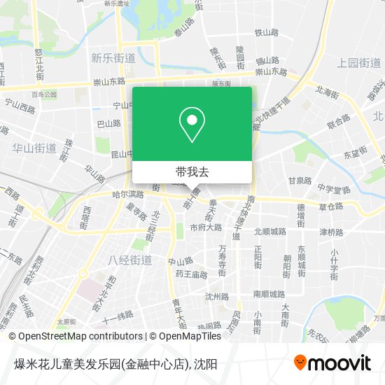 爆米花儿童美发乐园(金融中心店)地图