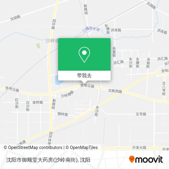 沈阳市御顺堂大药房(沙岭南街)地图