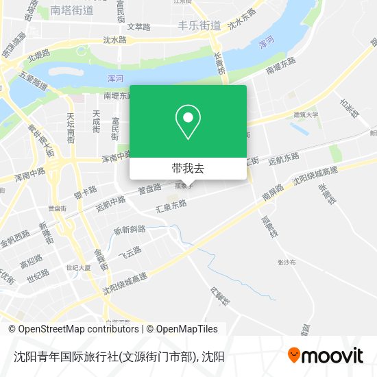 沈阳青年国际旅行社(文源街门市部)地图
