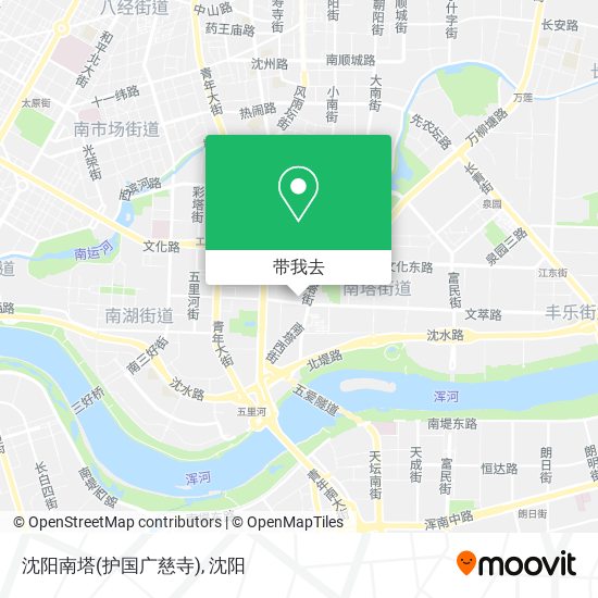 沈阳南塔(护国广慈寺)地图