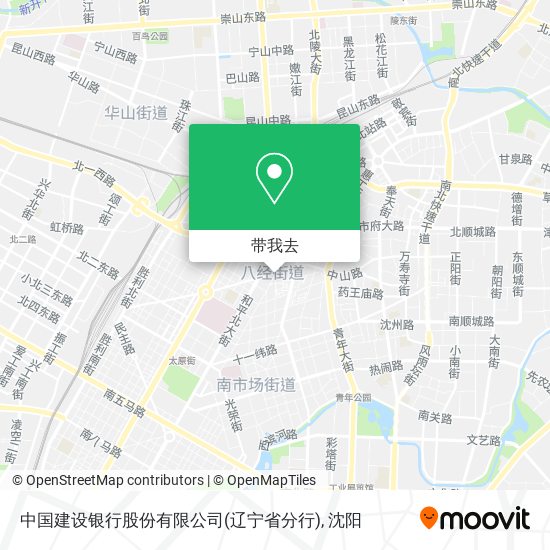 中国建设银行股份有限公司(辽宁省分行)地图