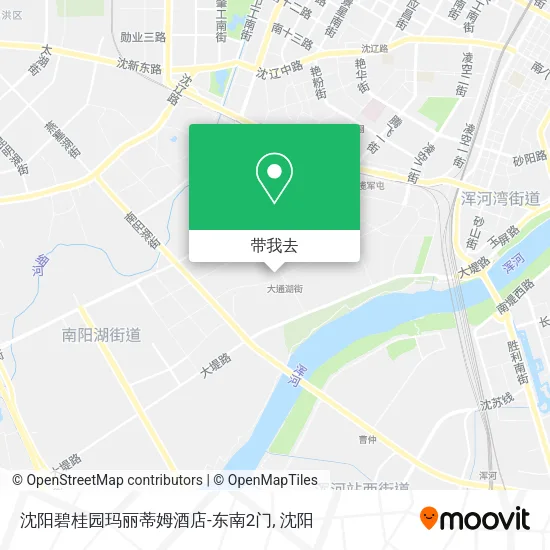 沈阳碧桂园玛丽蒂姆酒店-东南2门地图
