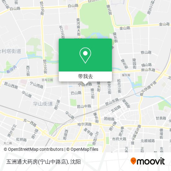 五洲通大药房(宁山中路店)地图