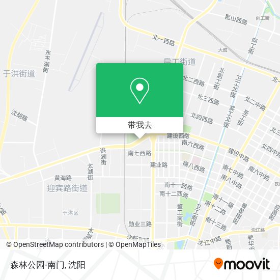 森林公园-南门地图