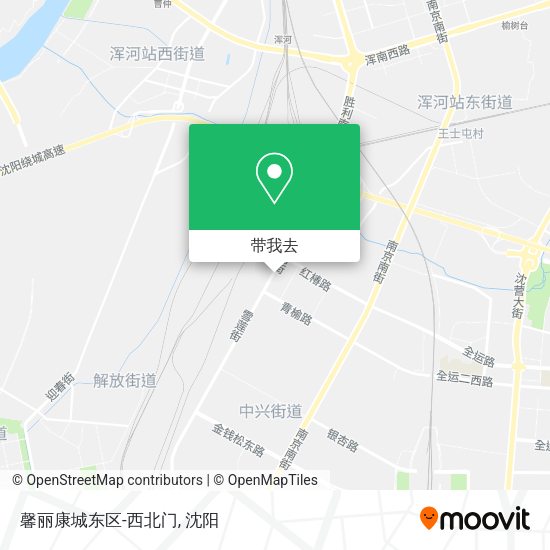 馨丽康城东区-西北门地图