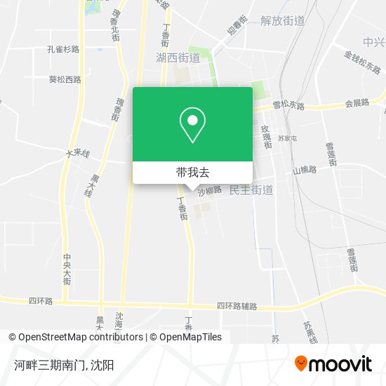 河畔三期南门地图