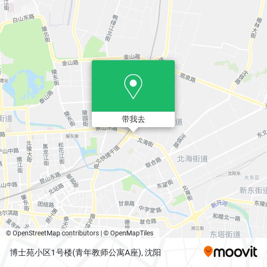 博士苑小区1号楼(青年教师公寓A座)地图