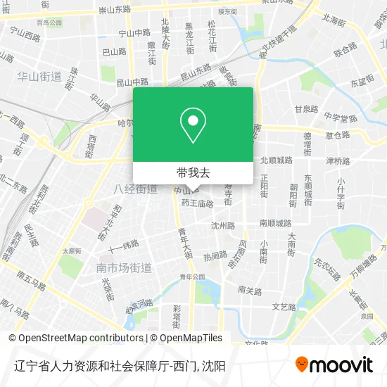 辽宁省人力资源和社会保障厅-西门地图