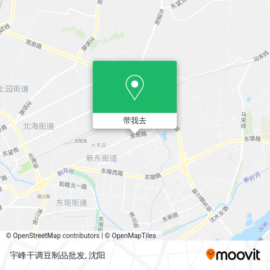 宇峰干调豆制品批发地图