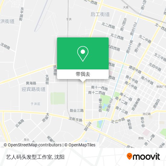 艺人码头发型工作室地图