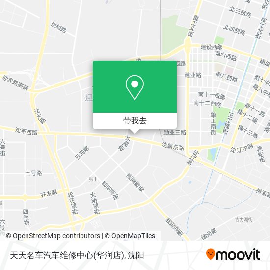 天天名车汽车维修中心(华润店)地图