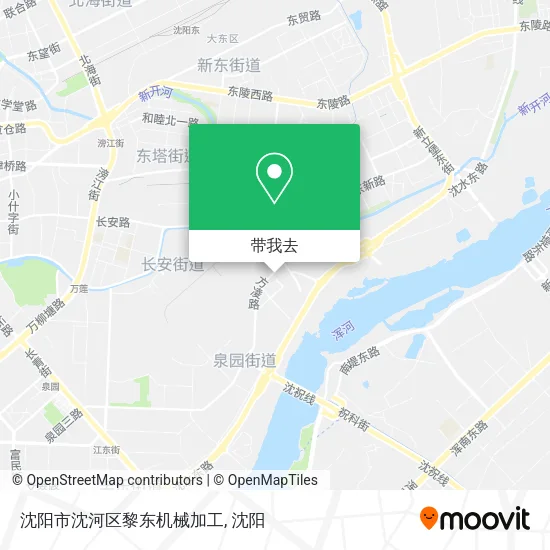 沈阳市沈河区黎东机械加工地图
