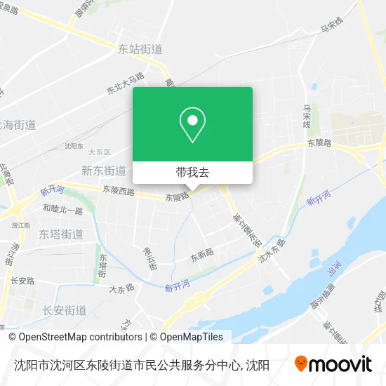 沈阳市沈河区东陵街道市民公共服务分中心地图