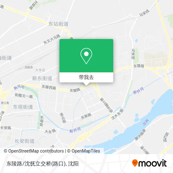 东陵路/沈抚立交桥(路口)地图