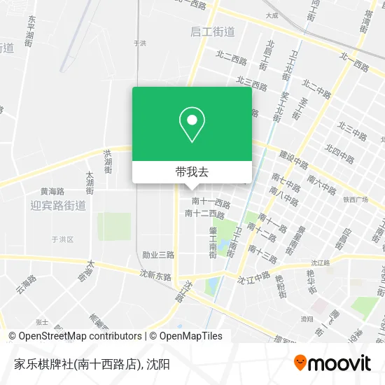 家乐棋牌社(南十西路店)地图