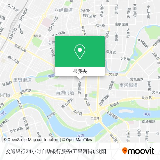 交通银行24小时自助银行服务(五里河街)地图