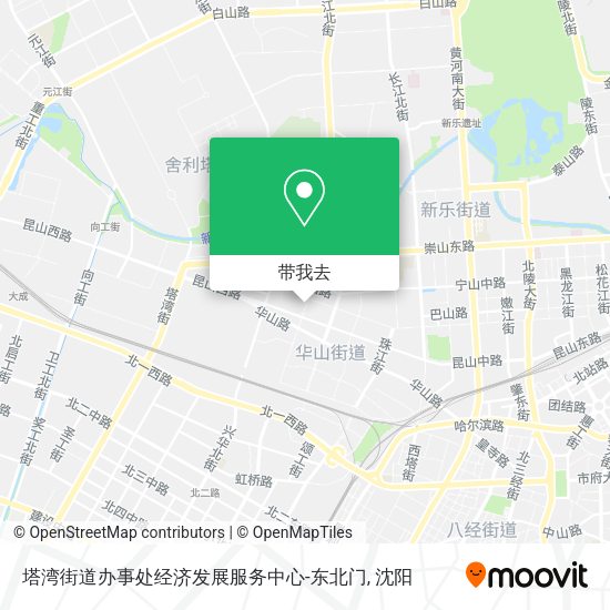 塔湾街道办事处经济发展服务中心-东北门地图