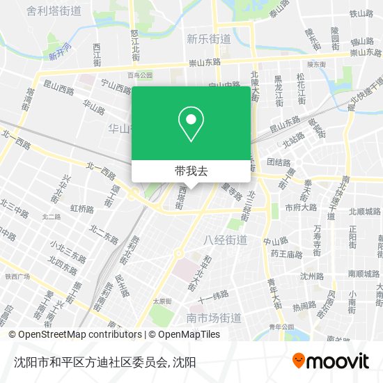 沈阳市和平区方迪社区委员会地图
