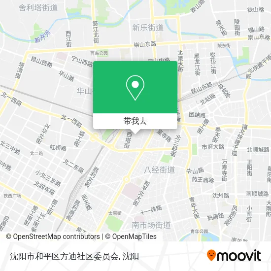 沈阳市和平区方迪社区委员会地图