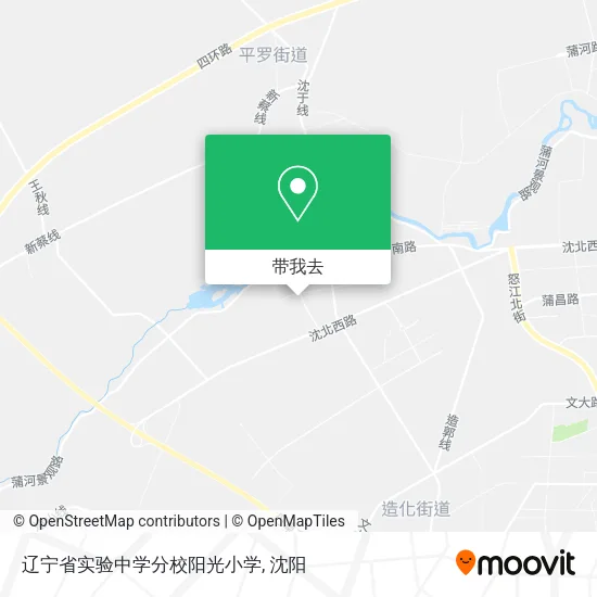 辽宁省实验中学分校阳光小学地图