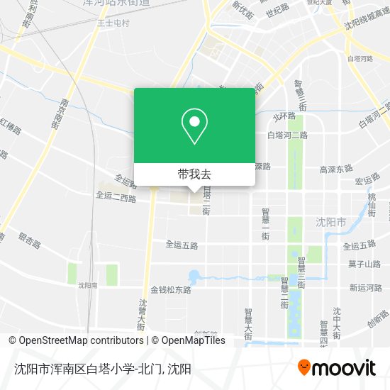 沈阳市浑南区白塔小学-北门地图