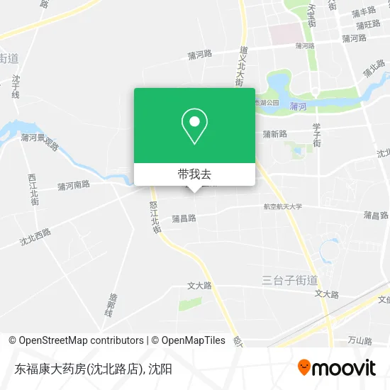 东福康大药房(沈北路店)地图