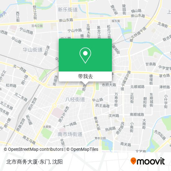 北市商务大厦-东门地图