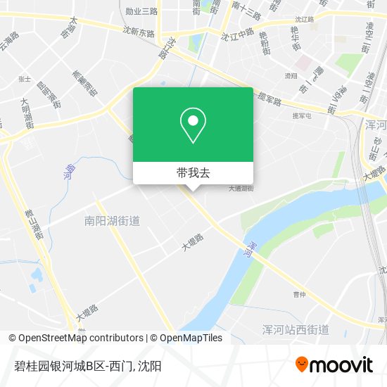 碧桂园银河城B区-西门地图