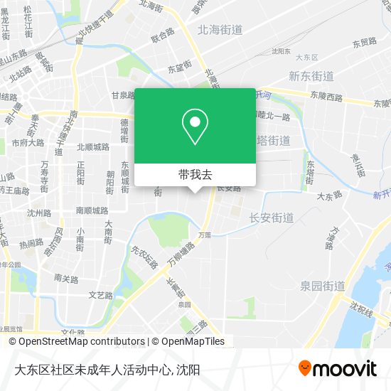 大东区社区未成年人活动中心地图