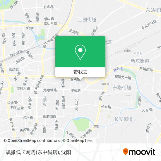 凯撒低卡厨房(东中街店)地图