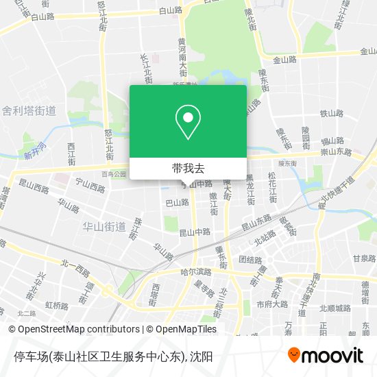 停车场(泰山社区卫生服务中心东)地图