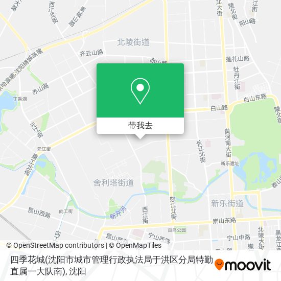 四季花城(沈阳市城市管理行政执法局于洪区分局特勤直属一大队南)地图