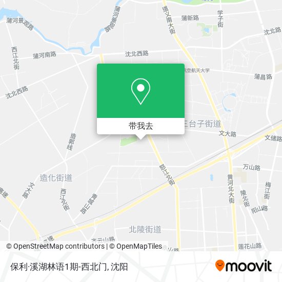 保利·溪湖林语1期-西北门地图