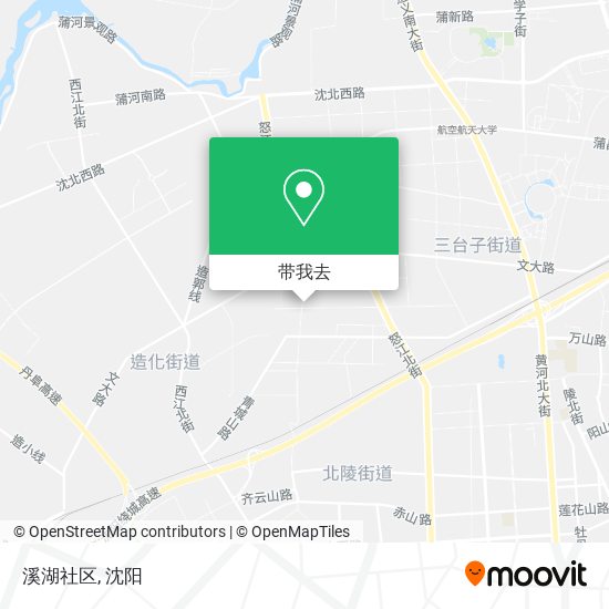溪湖社区地图
