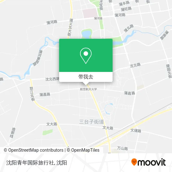 沈阳青年国际旅行社地图