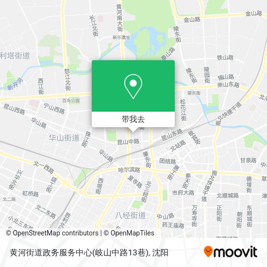 黄河街道政务服务中心(岐山中路13巷)地图