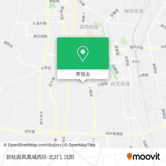 碧桂园凤凰城西区-北2门地图