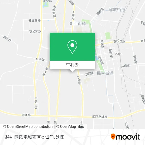 碧桂园凤凰城西区-北2门地图