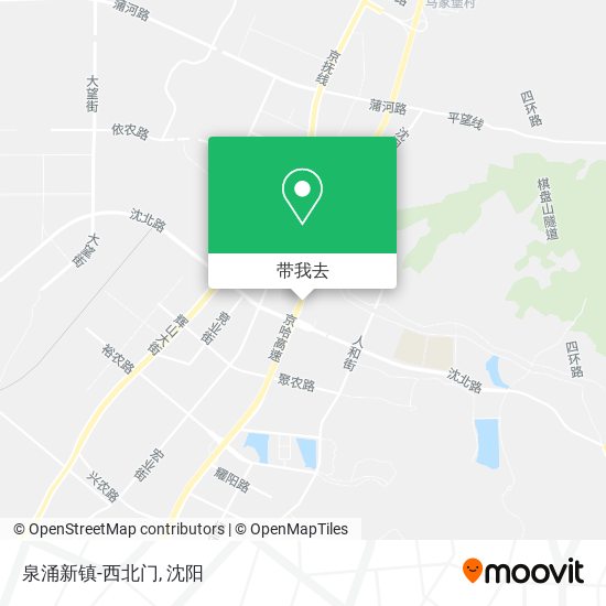 泉涌新镇-西北门地图